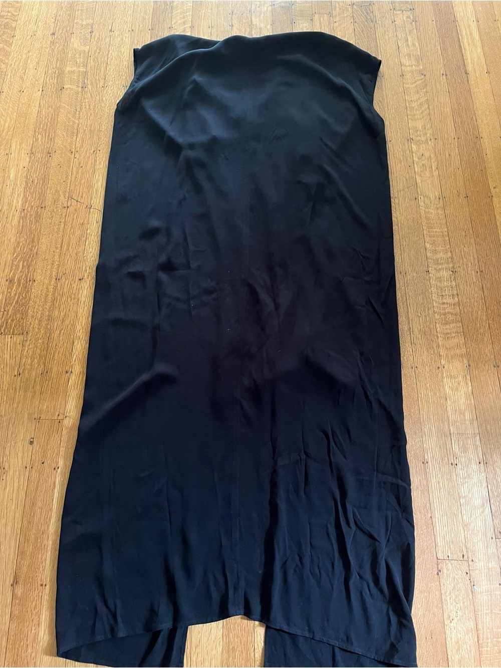 Helmut Lang Black V‑Neck Relaxed Maxi Dress - Picture 7 of 11